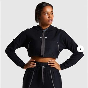 Gymshark movement mesh cropped hoodie like new